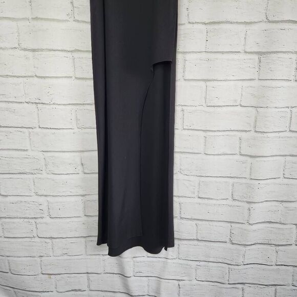Halston Heritage Womens Black Cutout Maxi Dress Size 4 - Picture 4 of 14